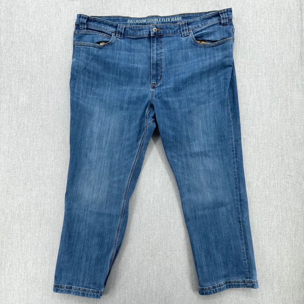 Duluth Trading Co Jeans Mens 46x30 Blue Ballroom Double Flex Standard Fit Denim